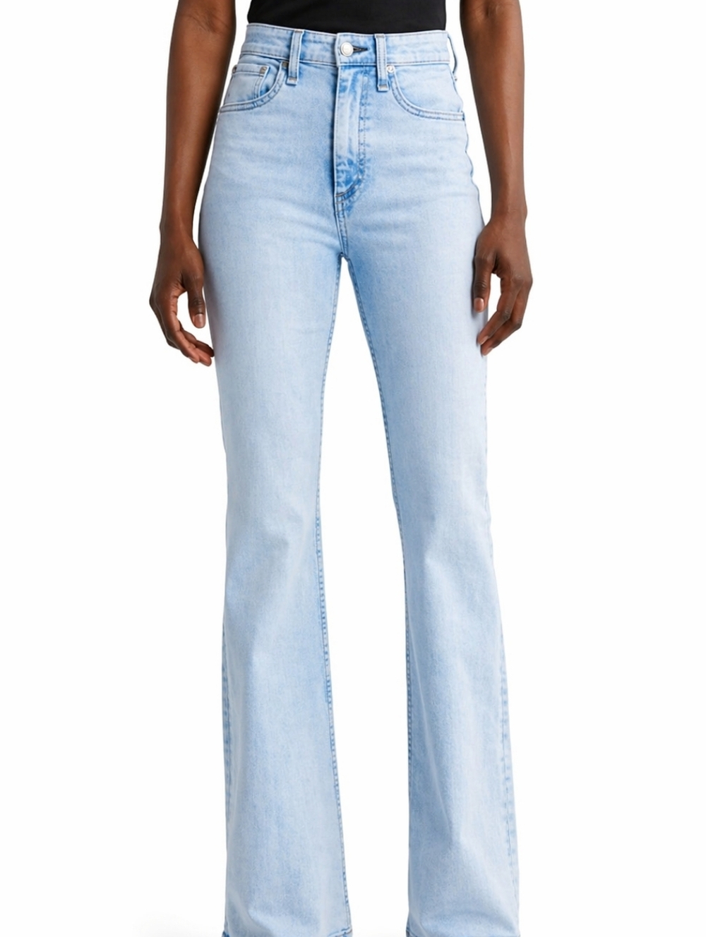 Rag & Bone Casey High Rise Flare Jeans Light Wash Size 29